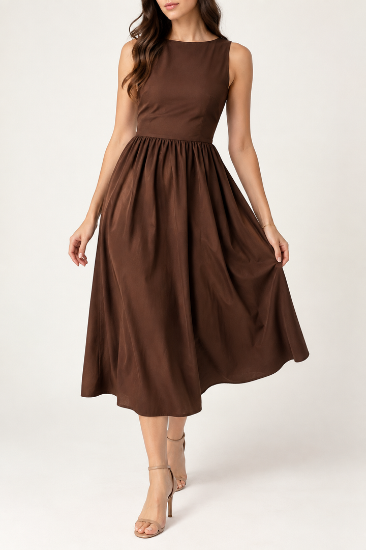 Sienna Gathered Midi Dress