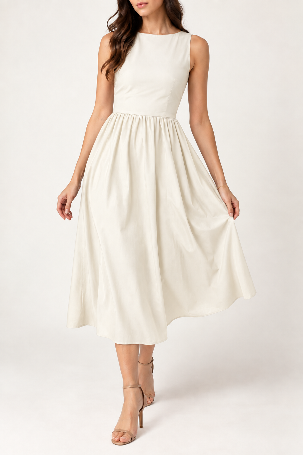 Sienna Gathered Midi Dress