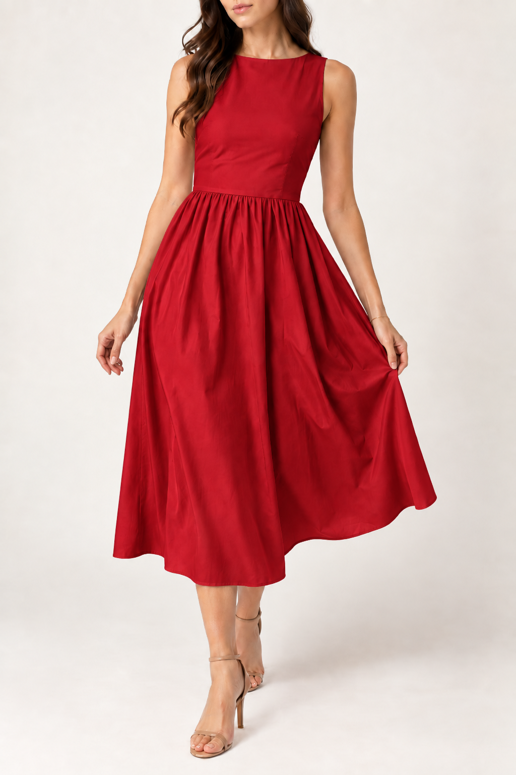 Sienna Gathered Midi Dress