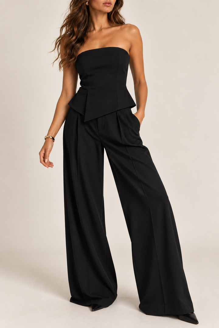 Ruby Strapless Wide Leg Set