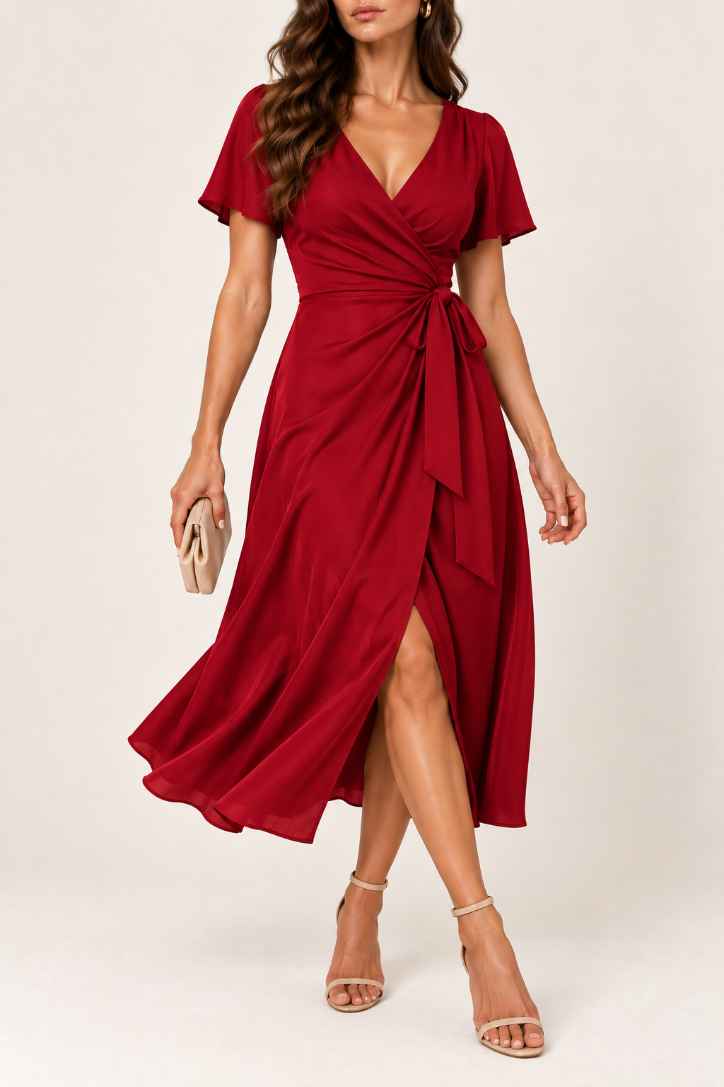 Chloe Wrap Midi Dress